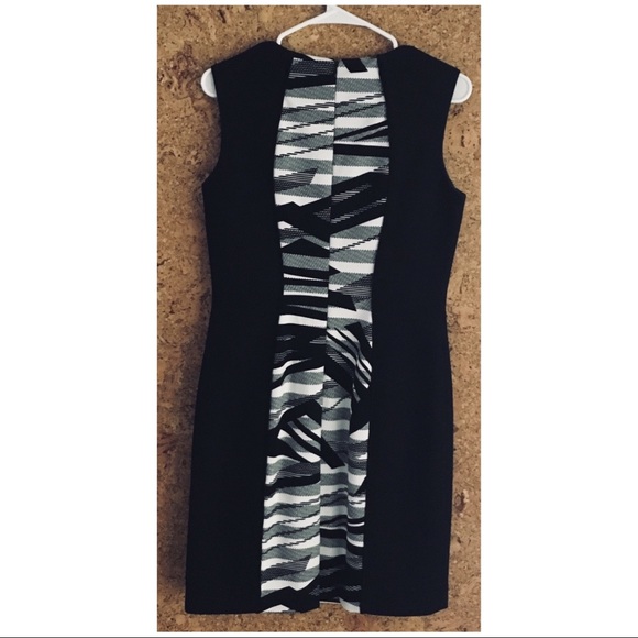 Tahari ASL Black/White Textured Sheath Dress - Picture 4 of 4